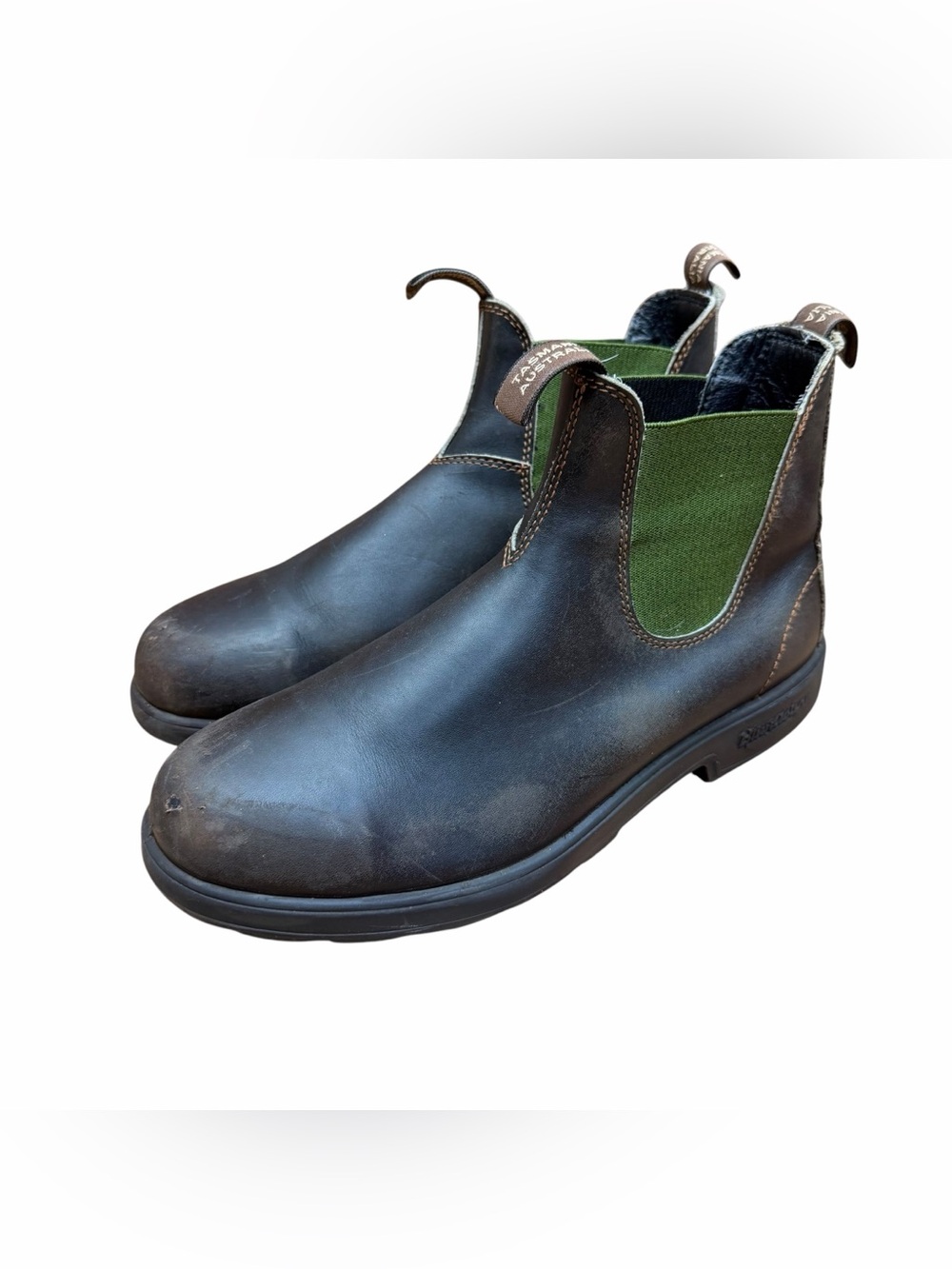 Blundstone Original 500 size 11.5 /UA 10.5 Chelsea Boot leather  Brown/Olive